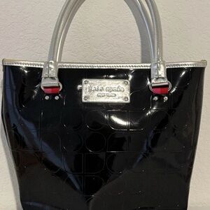 Kate Spade Black and Silver Tote Bag